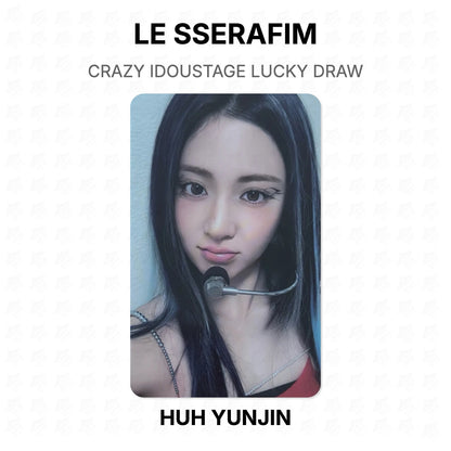 LE SSERAFIM CRAZY IDOUSTAGE LUCKY DRAW Official Photocard