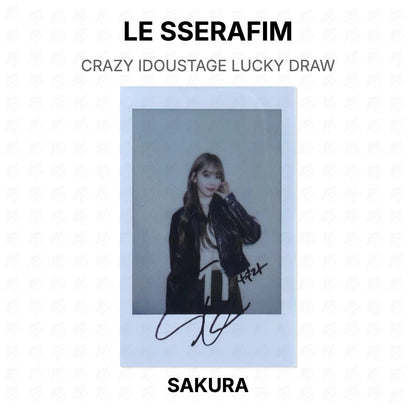 LE SSERAFIM CRAZY IDOUSTAGE LUCKY DRAW Official Photocard
