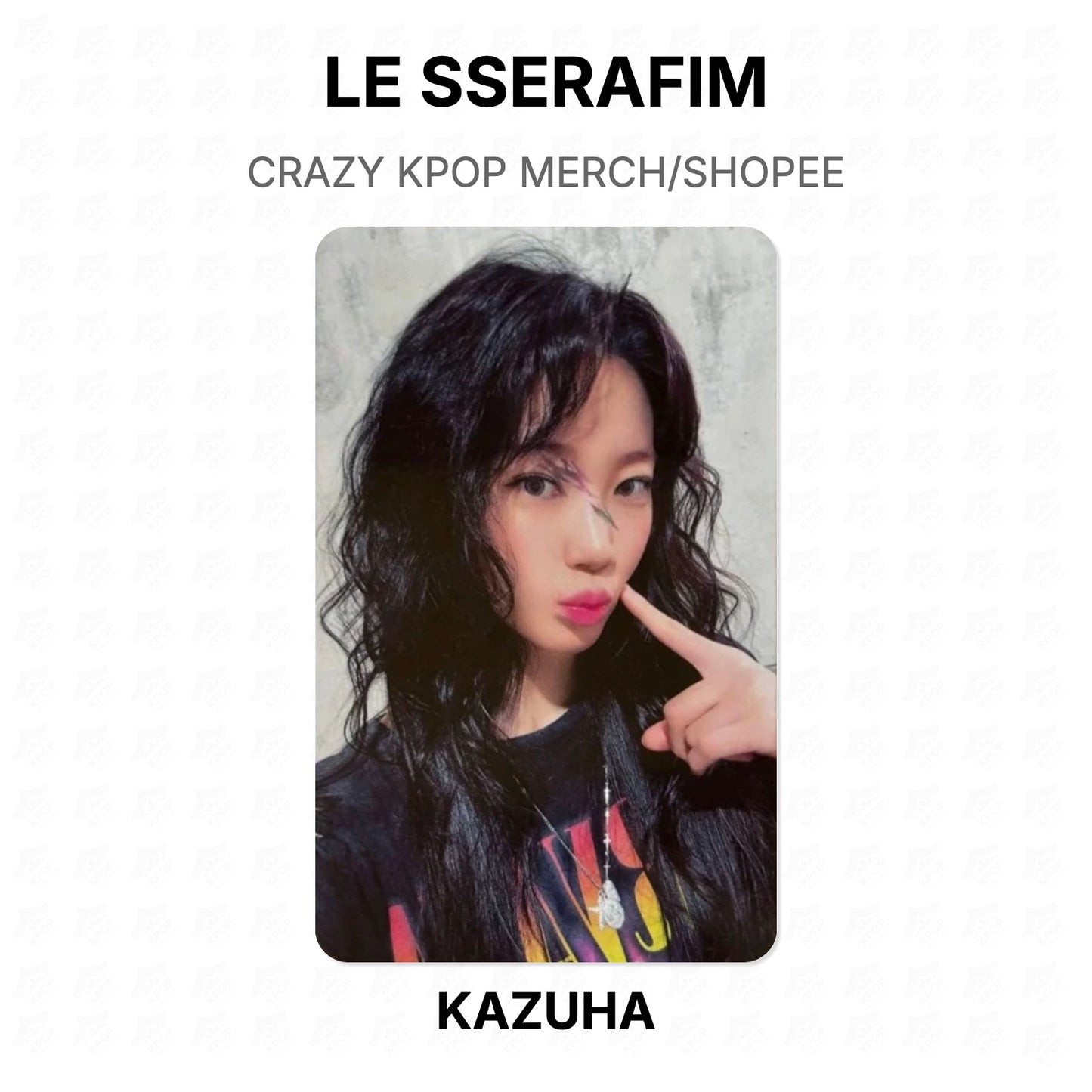 LE SSERAFIM CRAZY KPOP MERCH/SHOPEE Official Photocard