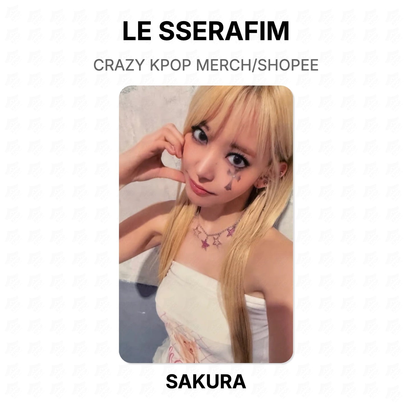 LE SSERAFIM CRAZY KPOP MERCH/SHOPEE Official Photocard