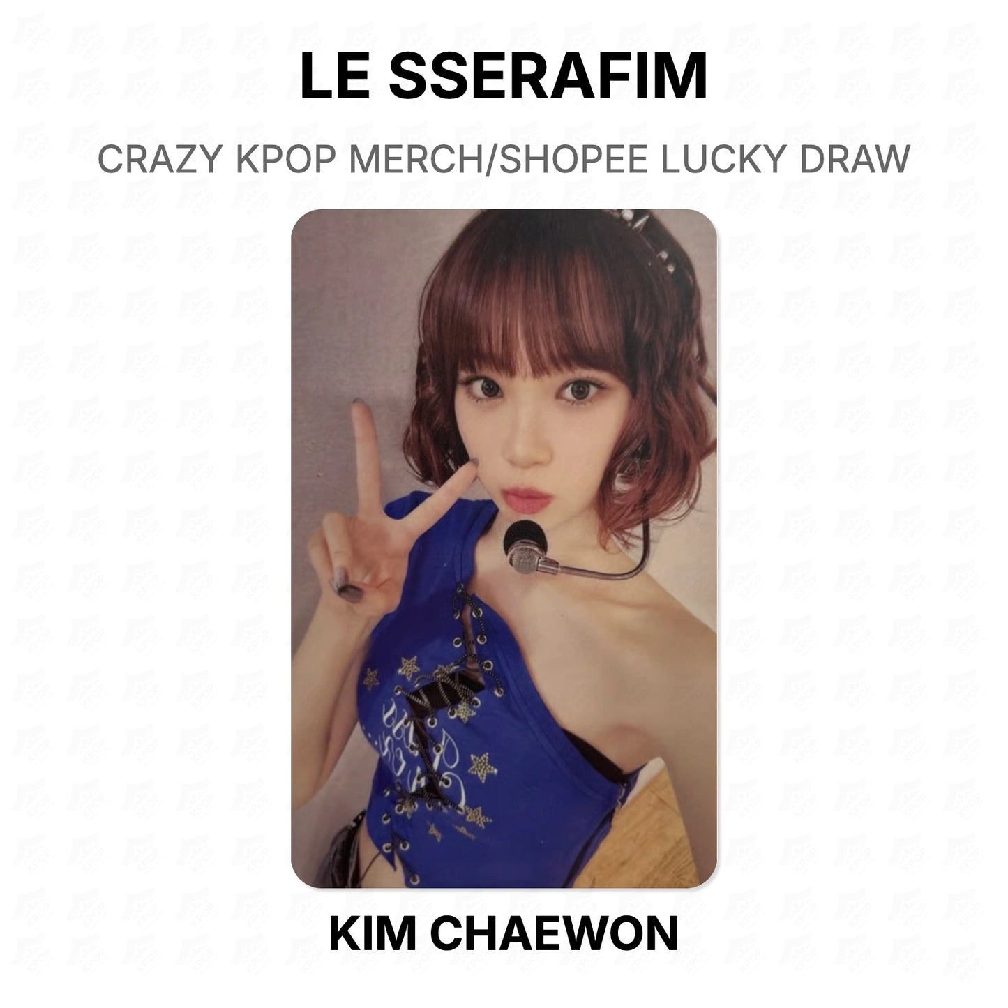 LE SSERAFIM CRAZY KPOP MERCH/SHOPEE LUCKY DRAW Official Photocard