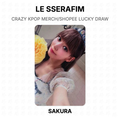 LE SSERAFIM CRAZY KPOP MERCH/SHOPEE LUCKY DRAW Official Photocard