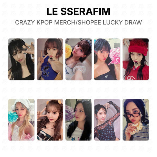 LE SSERAFIM CRAZY KPOP MERCH/SHOPEE LUCKY DRAW Official Photocard