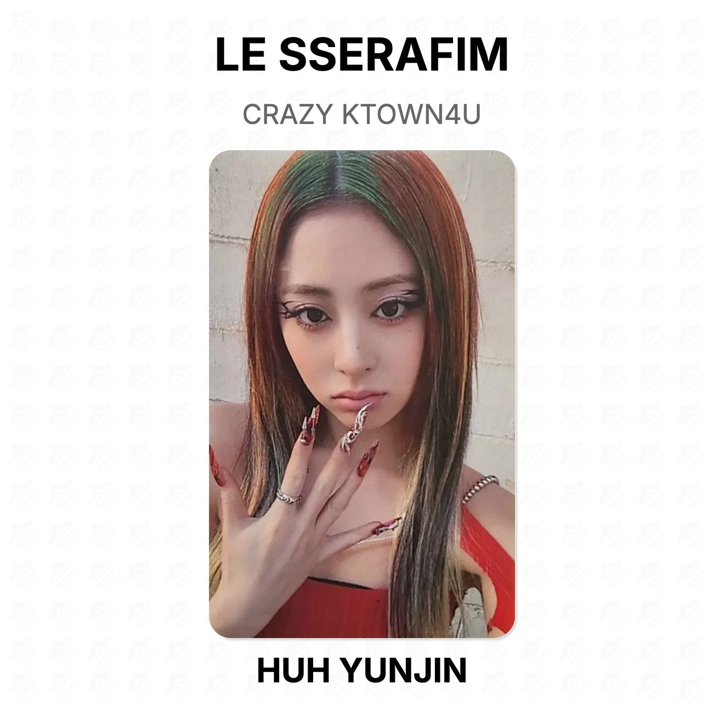 LE SSERAFIM CRAZY KTOWN4U Official Photocard
