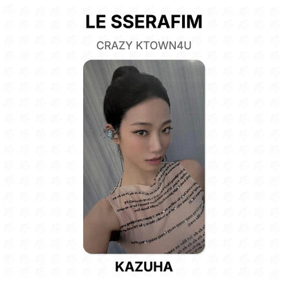 LE SSERAFIM CRAZY KTOWN4U Official Photocard