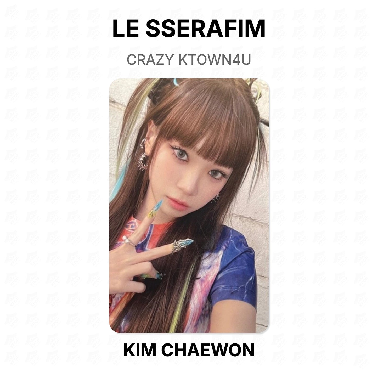 LE SSERAFIM CRAZY KTOWN4U Official Photocard