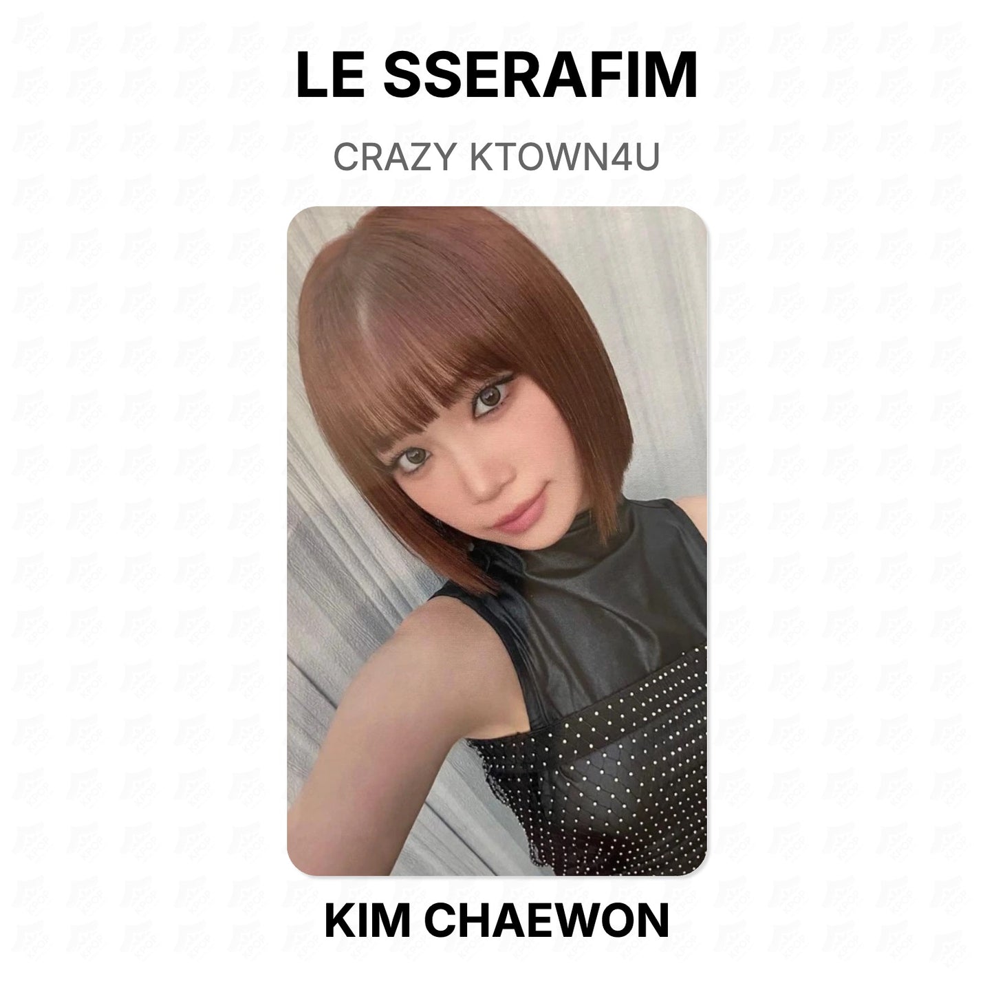 LE SSERAFIM CRAZY KTOWN4U Official Photocard