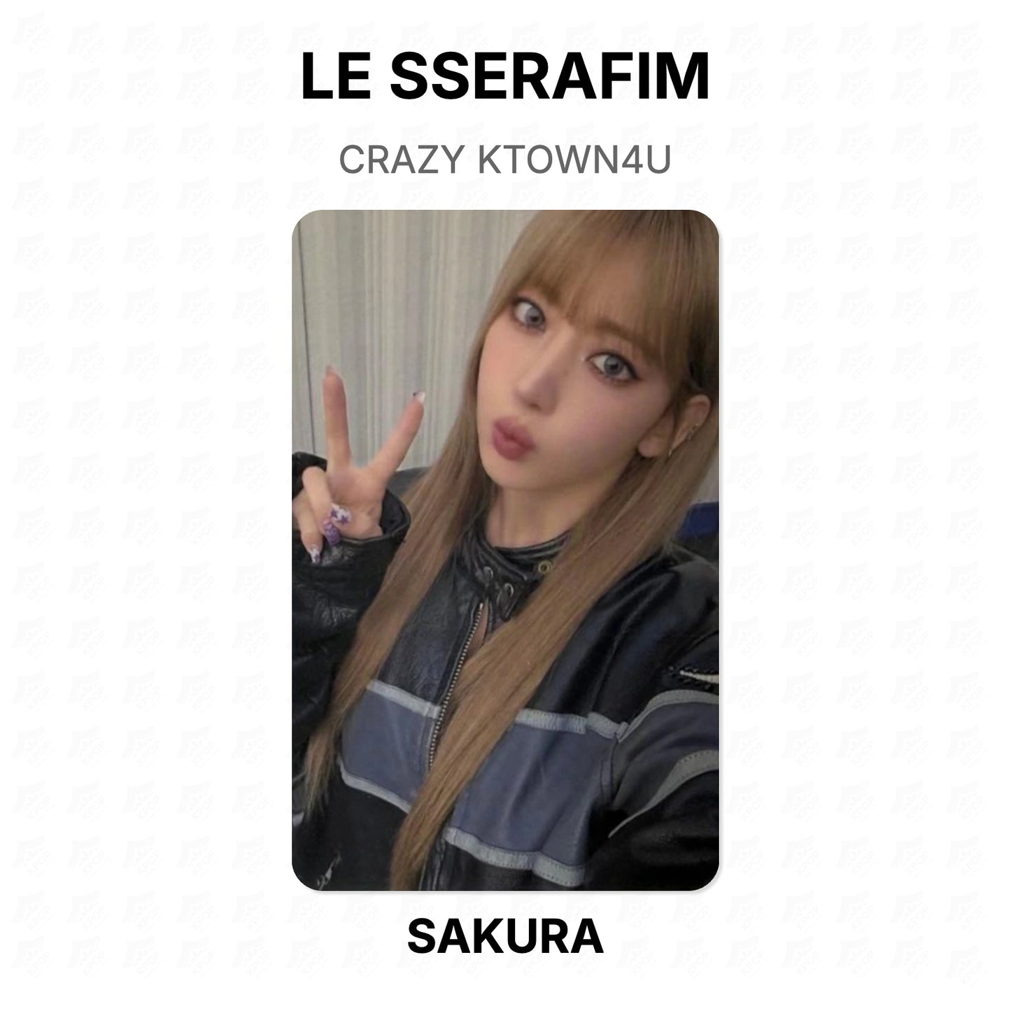 LE SSERAFIM CRAZY KTOWN4U Official Photocard