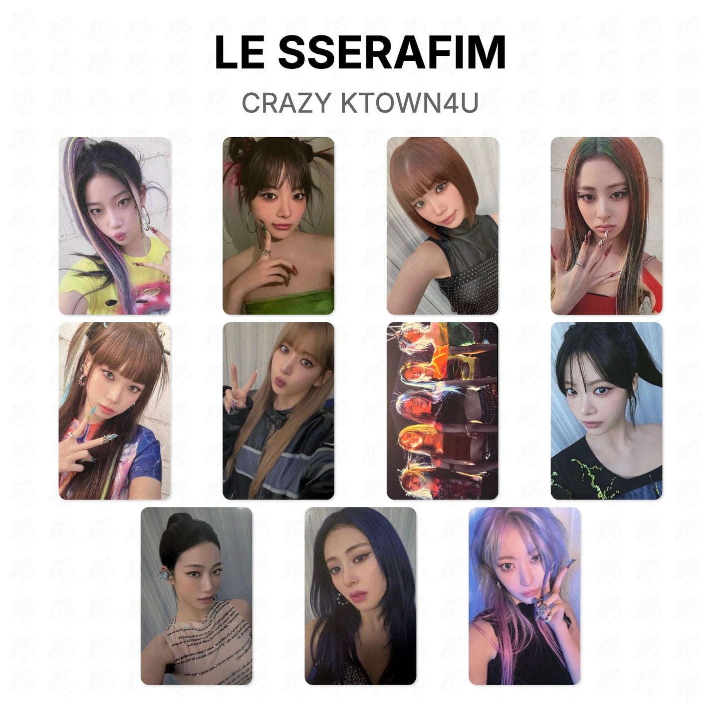 LE SSERAFIM CRAZY KTOWN4U Official Photocard