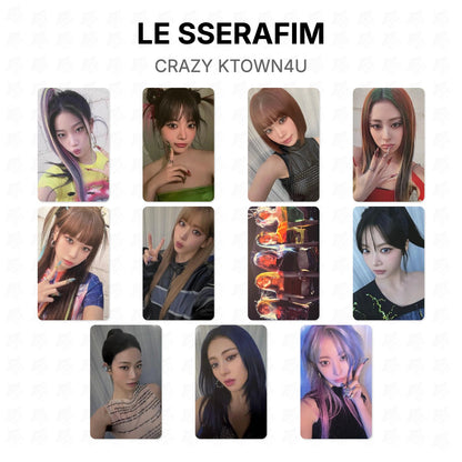 LE SSERAFIM CRAZY KTOWN4U Official Photocard