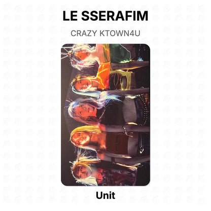 LE SSERAFIM CRAZY KTOWN4U Official Photocard