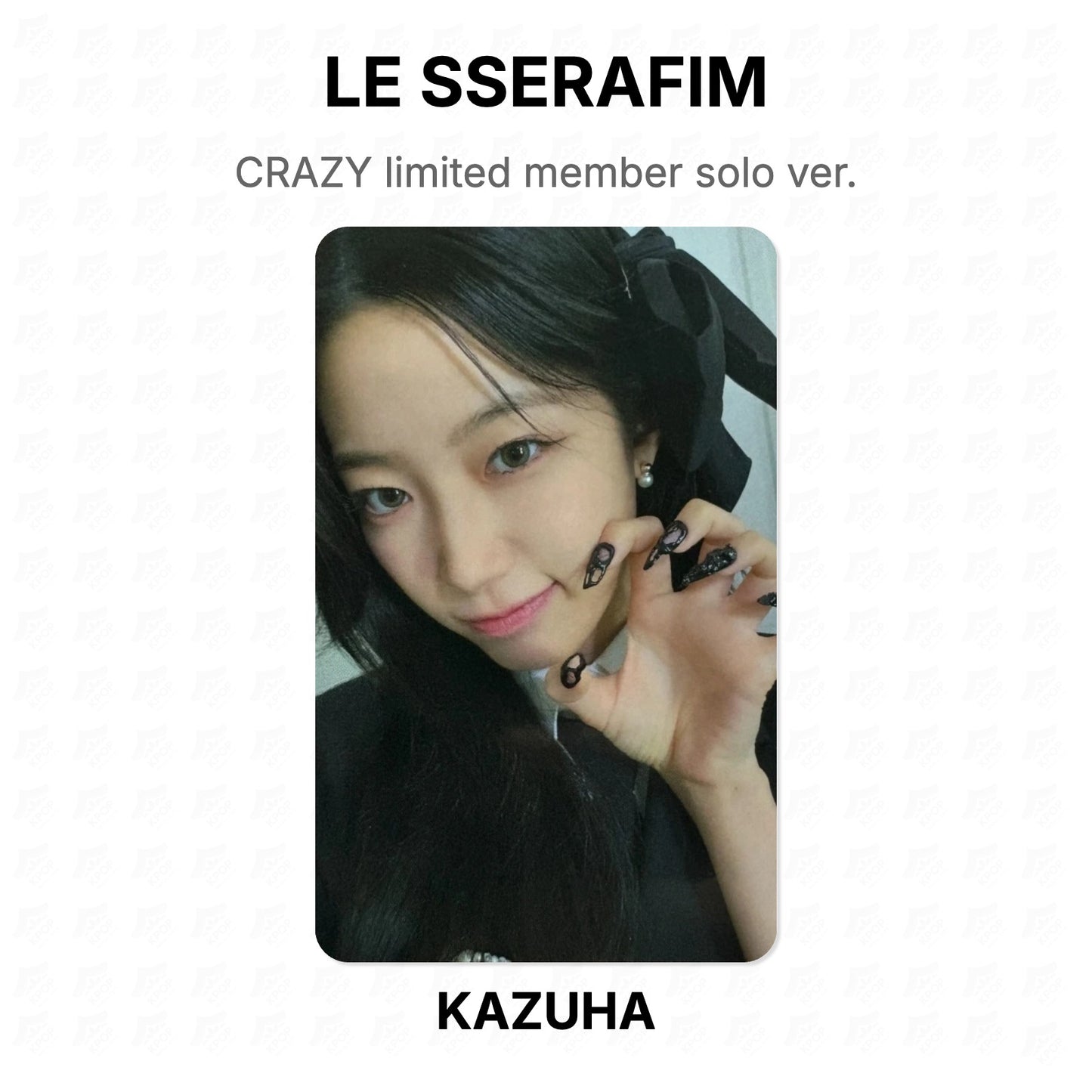 LE SSERAFIM CRAZY limited member solo ver. Official Photocard