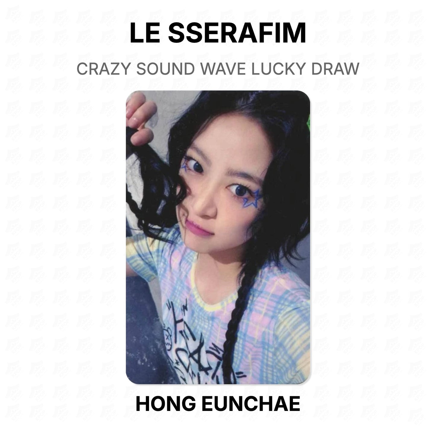 LE SSERAFIM CRAZY SOUND WAVE LUCKY DRAW Official Photocard