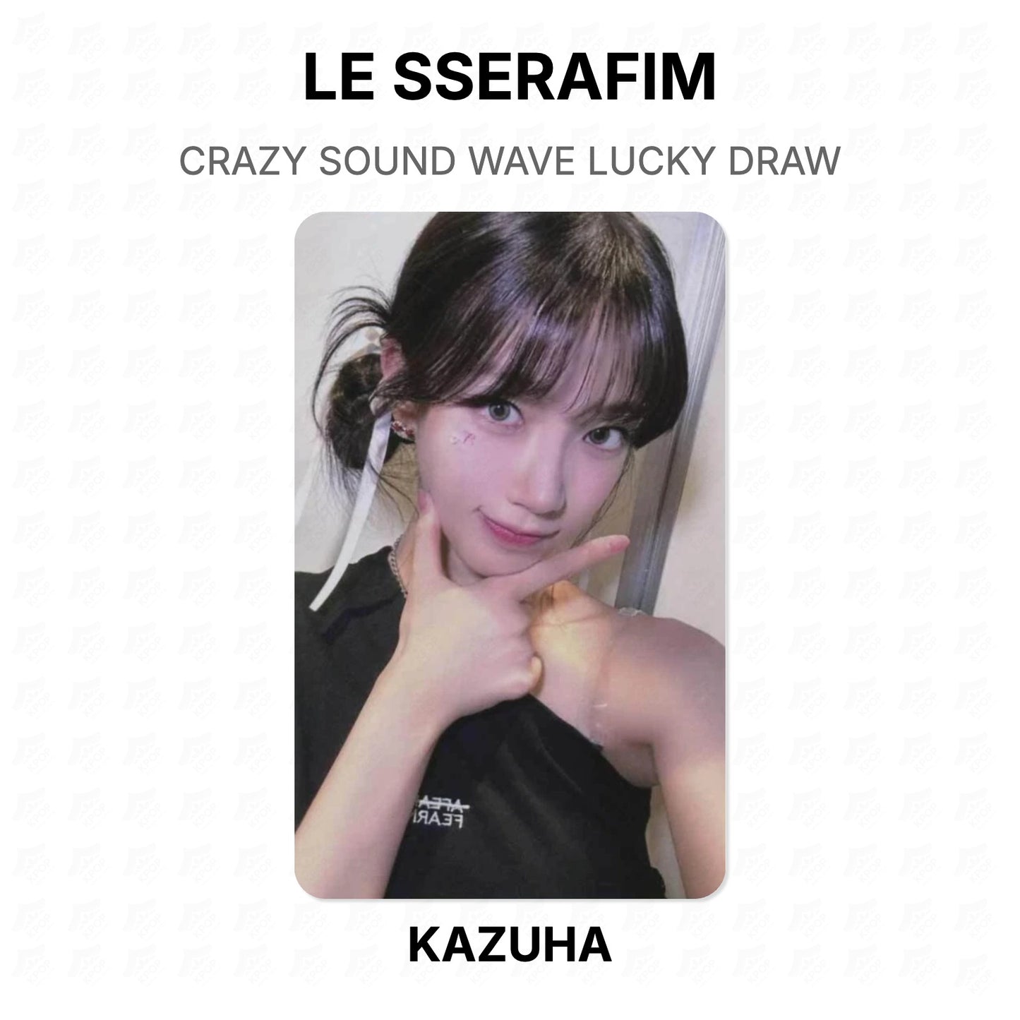 LE SSERAFIM CRAZY SOUND WAVE LUCKY DRAW Official Photocard