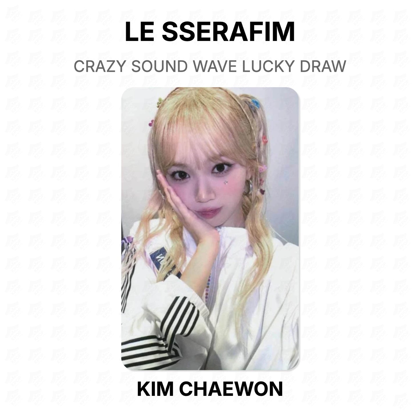 LE SSERAFIM CRAZY SOUND WAVE LUCKY DRAW Official Photocard
