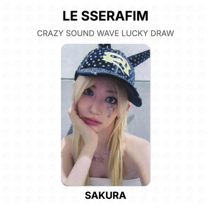 LE SSERAFIM CRAZY SOUND WAVE LUCKY DRAW Official Photocard