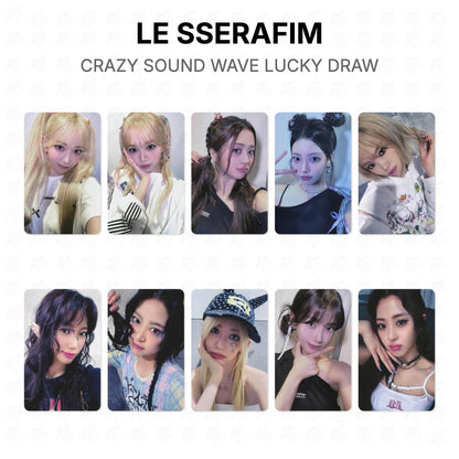 LE SSERAFIM CRAZY SOUND WAVE LUCKY DRAW Official Photocard