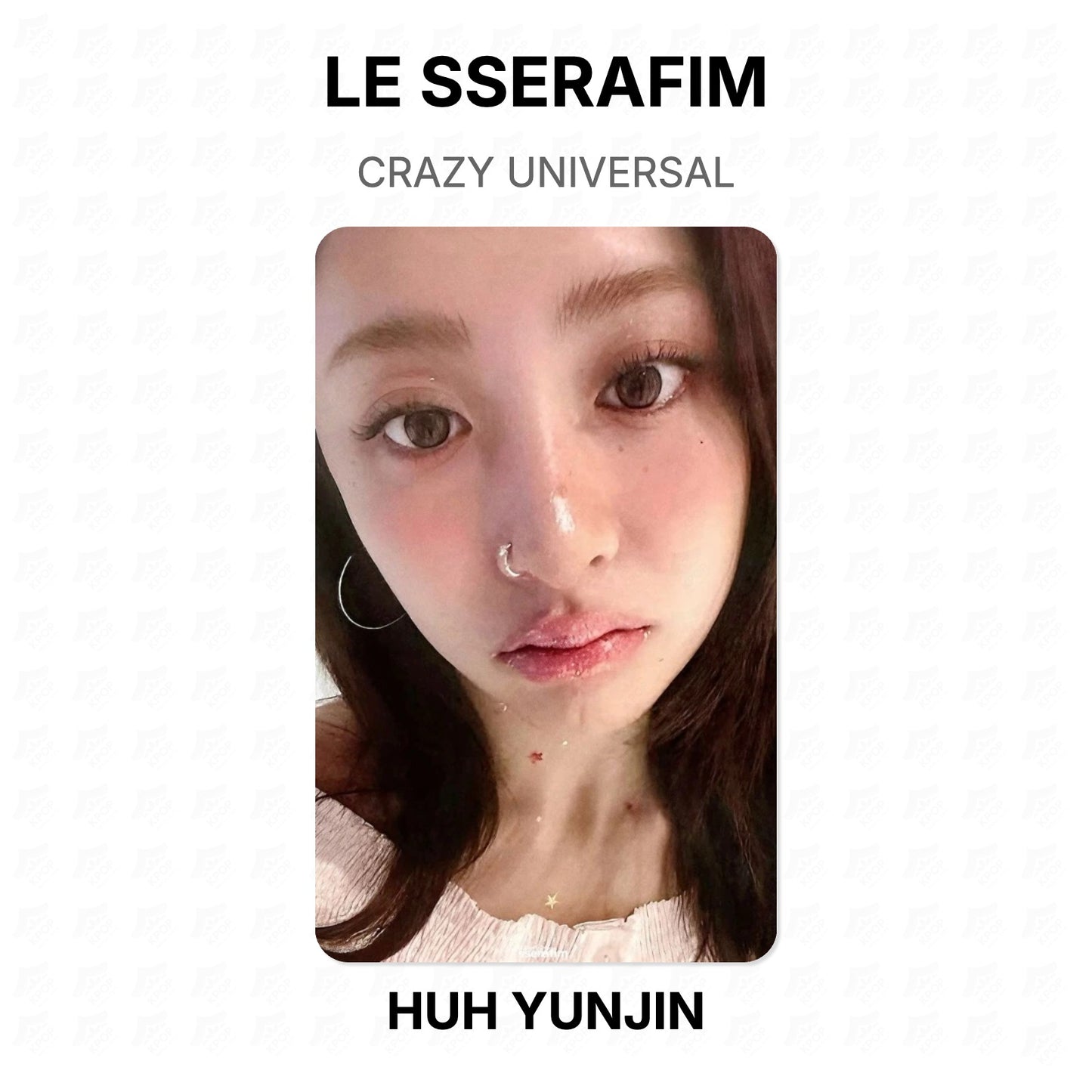 LE SSERAFIM CRAZY UNIVERSAL Official Photocard