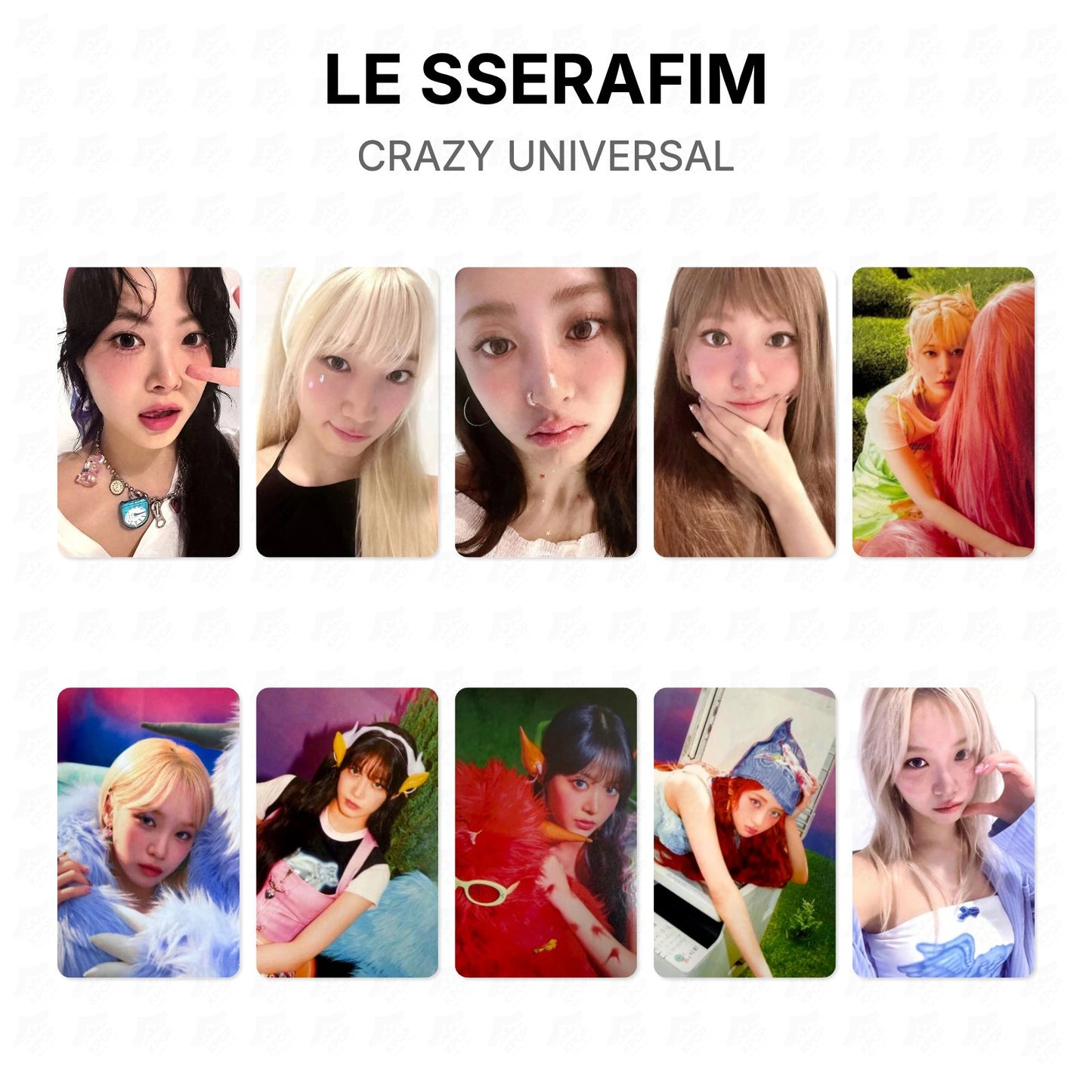 LE SSERAFIM CRAZY UNIVERSAL Official Photocard