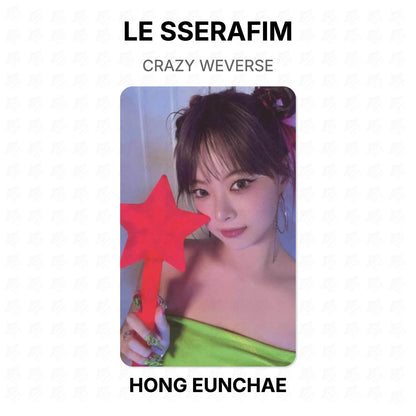 LE SSERAFIM CRAZY WEVERSE Official Photocard