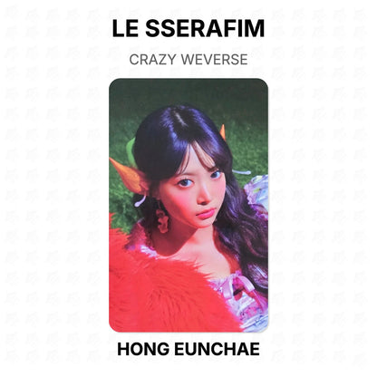 LE SSERAFIM CRAZY WEVERSE Official Photocard