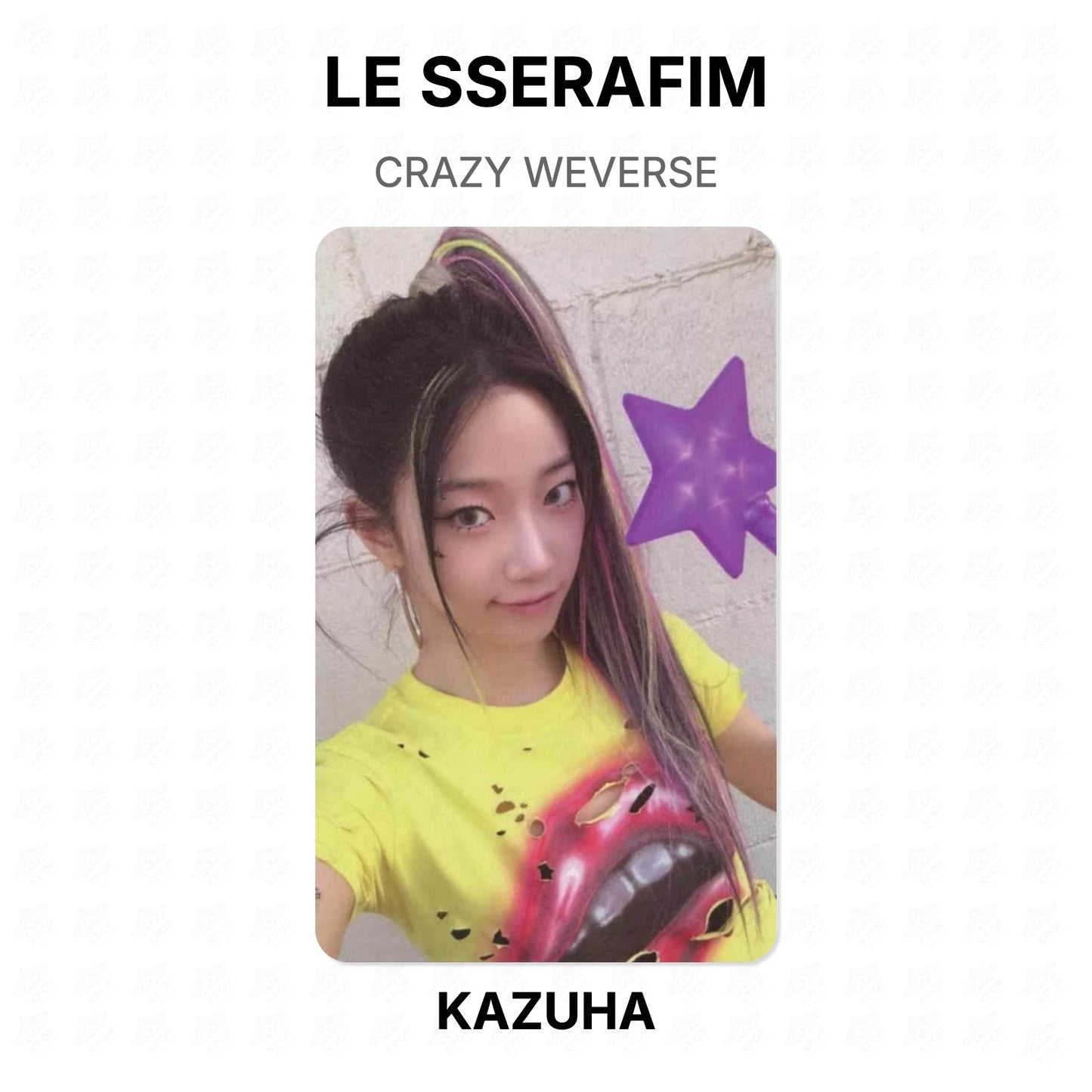 LE SSERAFIM CRAZY WEVERSE Official Photocard