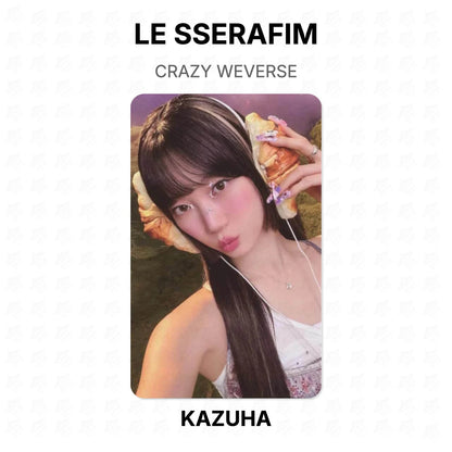 LE SSERAFIM CRAZY WEVERSE Official Photocard