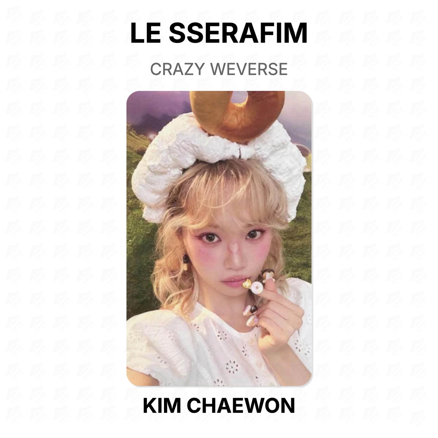 LE SSERAFIM CRAZY WEVERSE Official Photocard