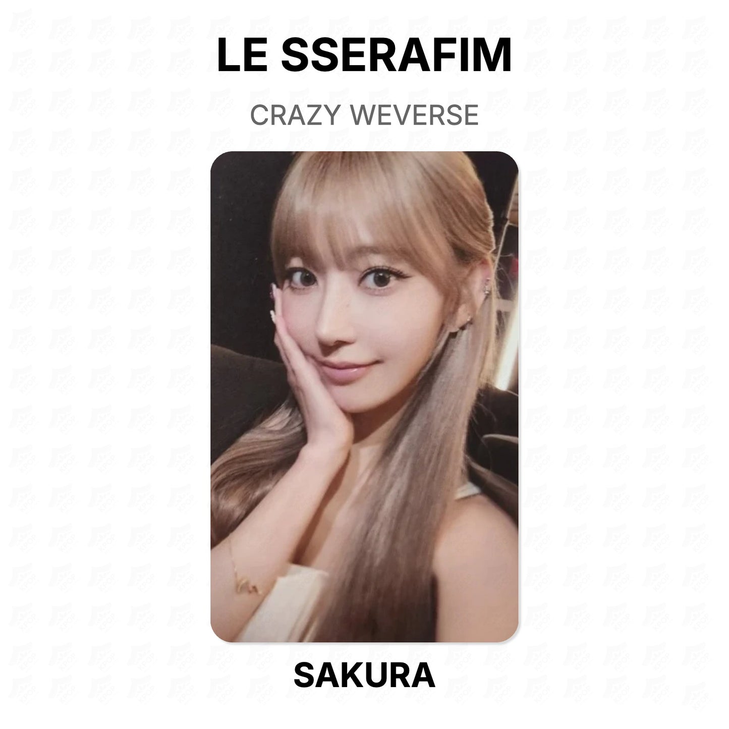 LE SSERAFIM CRAZY WEVERSE Official Photocard