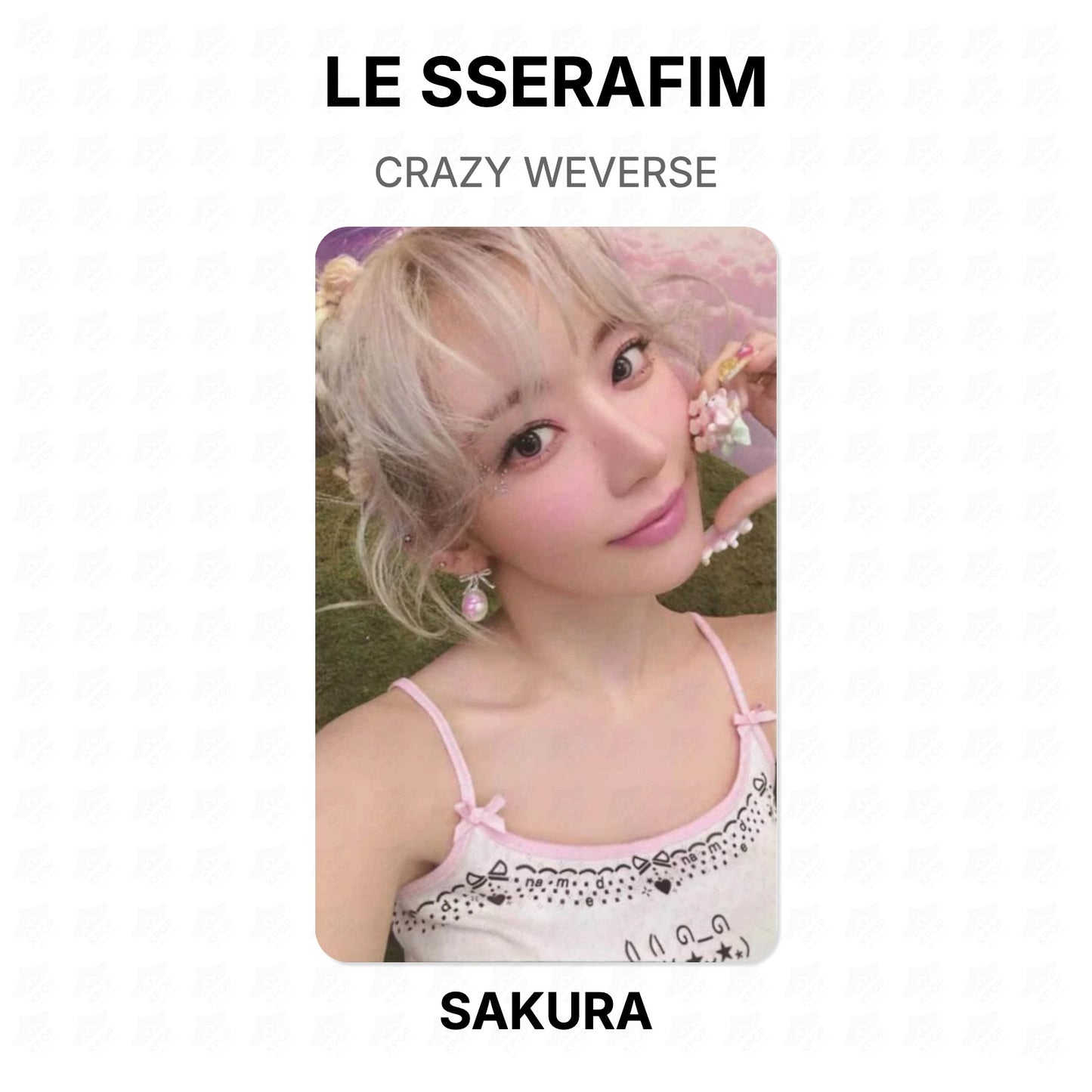 LE SSERAFIM CRAZY WEVERSE Official Photocard