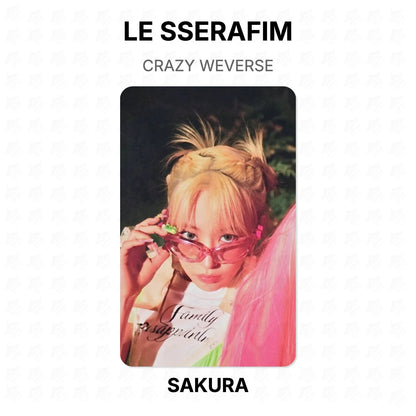 LE SSERAFIM CRAZY WEVERSE Official Photocard
