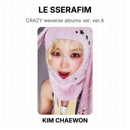 LE SSERAFIM CRAZY weverse albums ver. ver.A Official Photocard