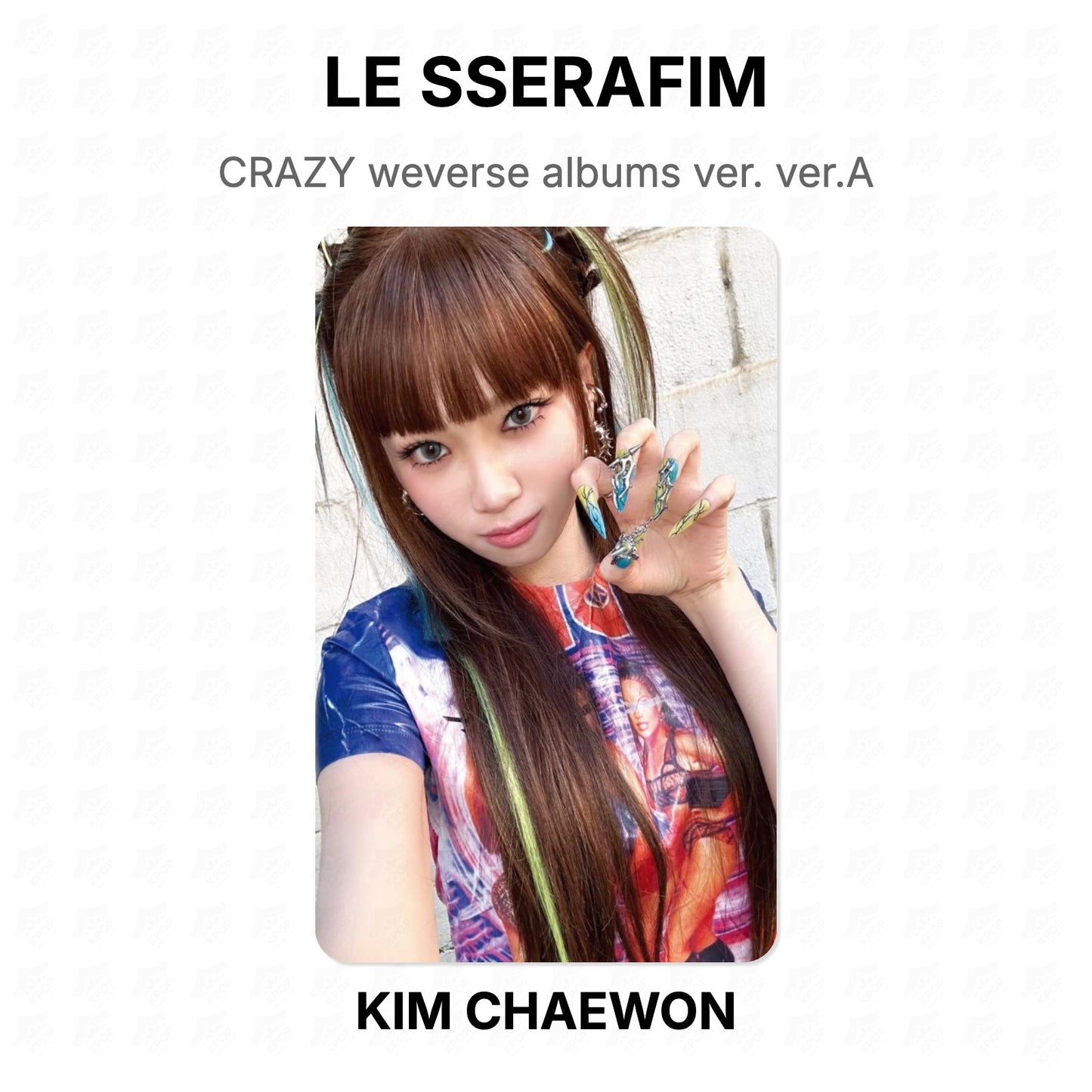 LE SSERAFIM CRAZY weverse albums ver. ver.A Official Photocard
