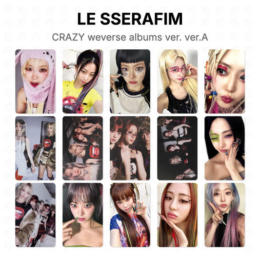 LE SSERAFIM CRAZY weverse albums ver. ver.A Official Photocard
