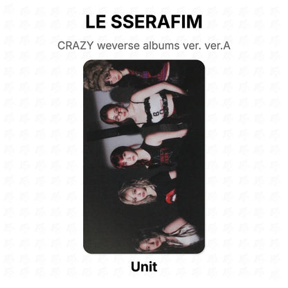 LE SSERAFIM CRAZY weverse albums ver. ver.A Official Photocard