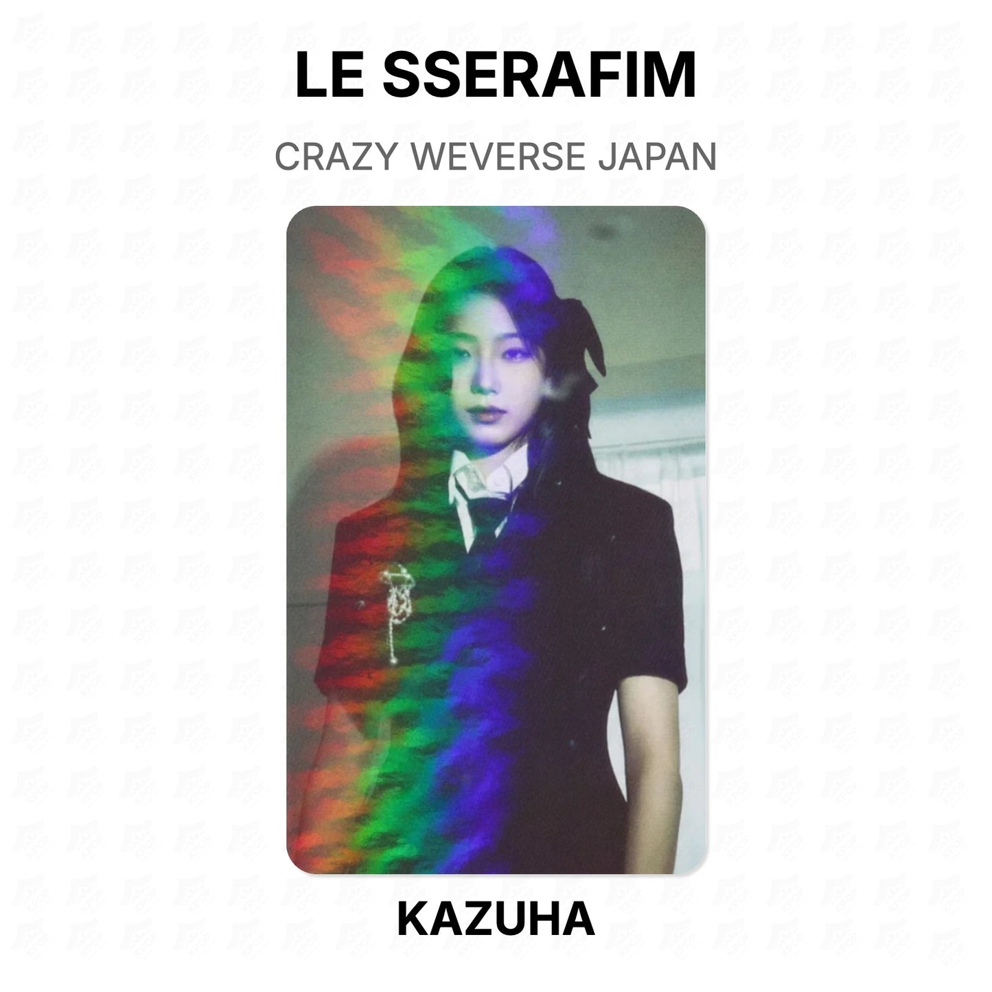LE SSERAFIM CRAZY WEVERSE JAPAN Official Photocard