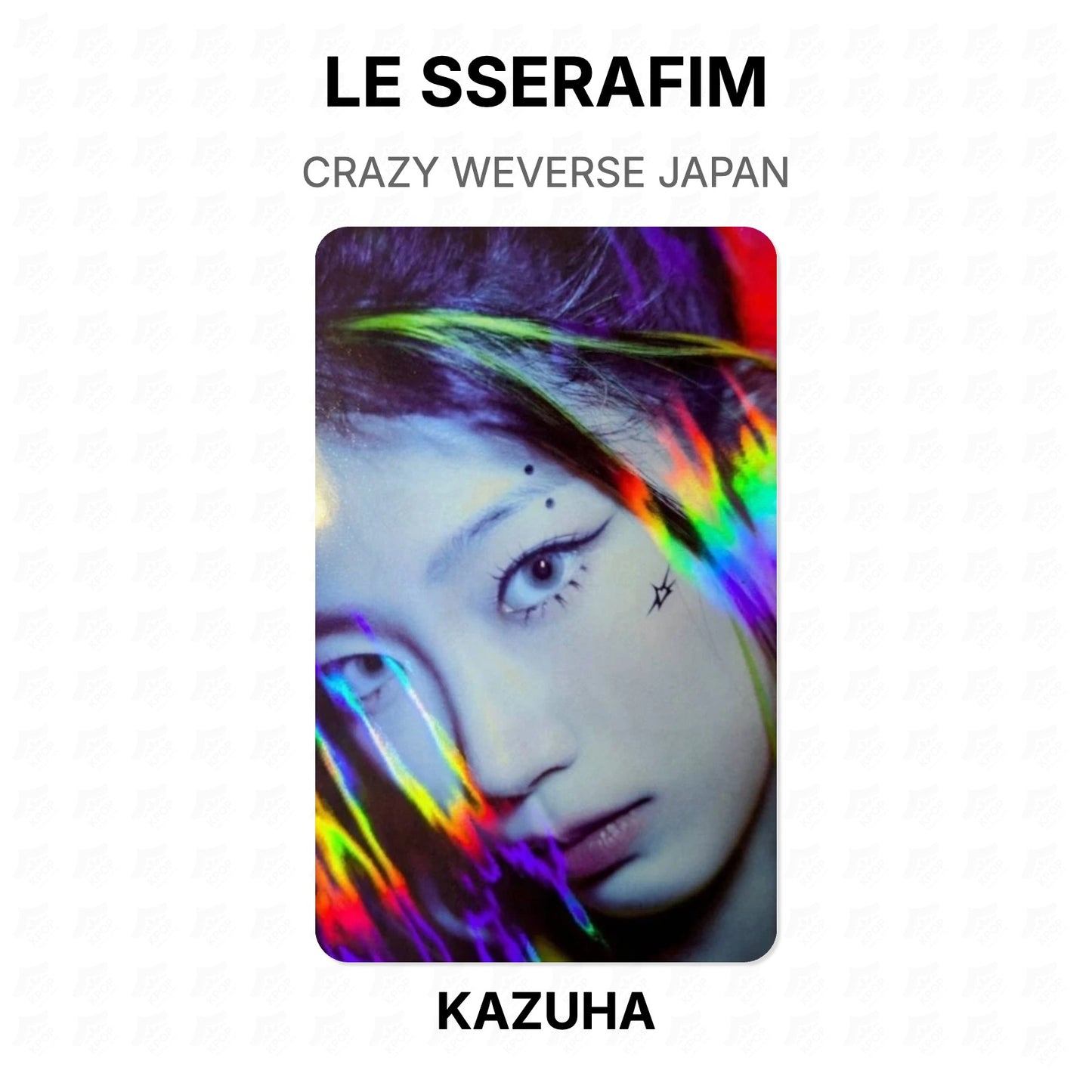 LE SSERAFIM CRAZY WEVERSE JAPAN Official Photocard