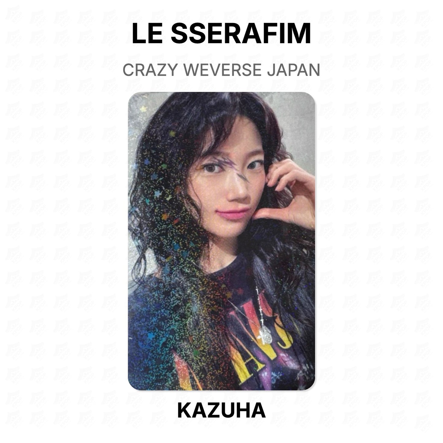 LE SSERAFIM CRAZY WEVERSE JAPAN Official Photocard