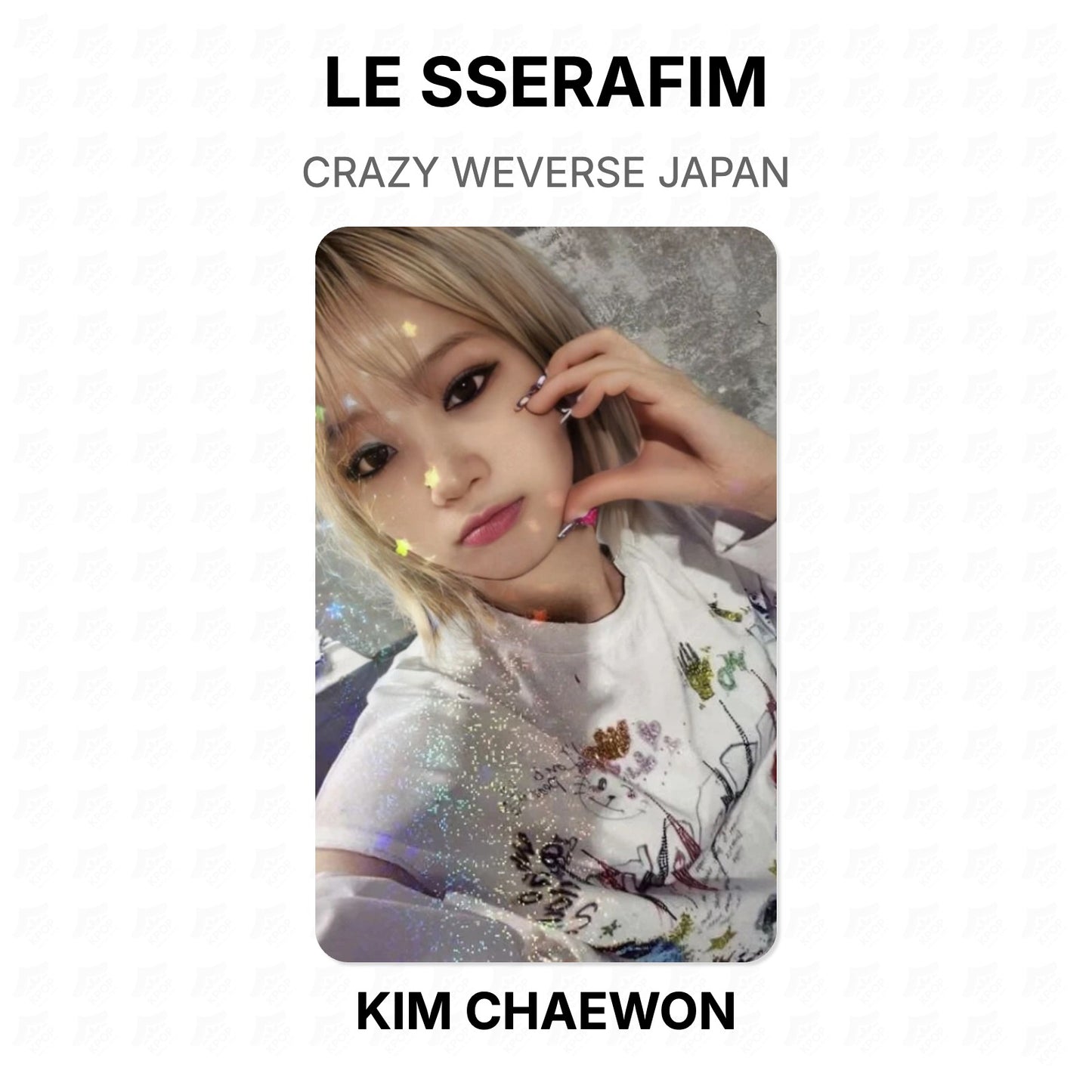 LE SSERAFIM CRAZY WEVERSE JAPAN Official Photocard