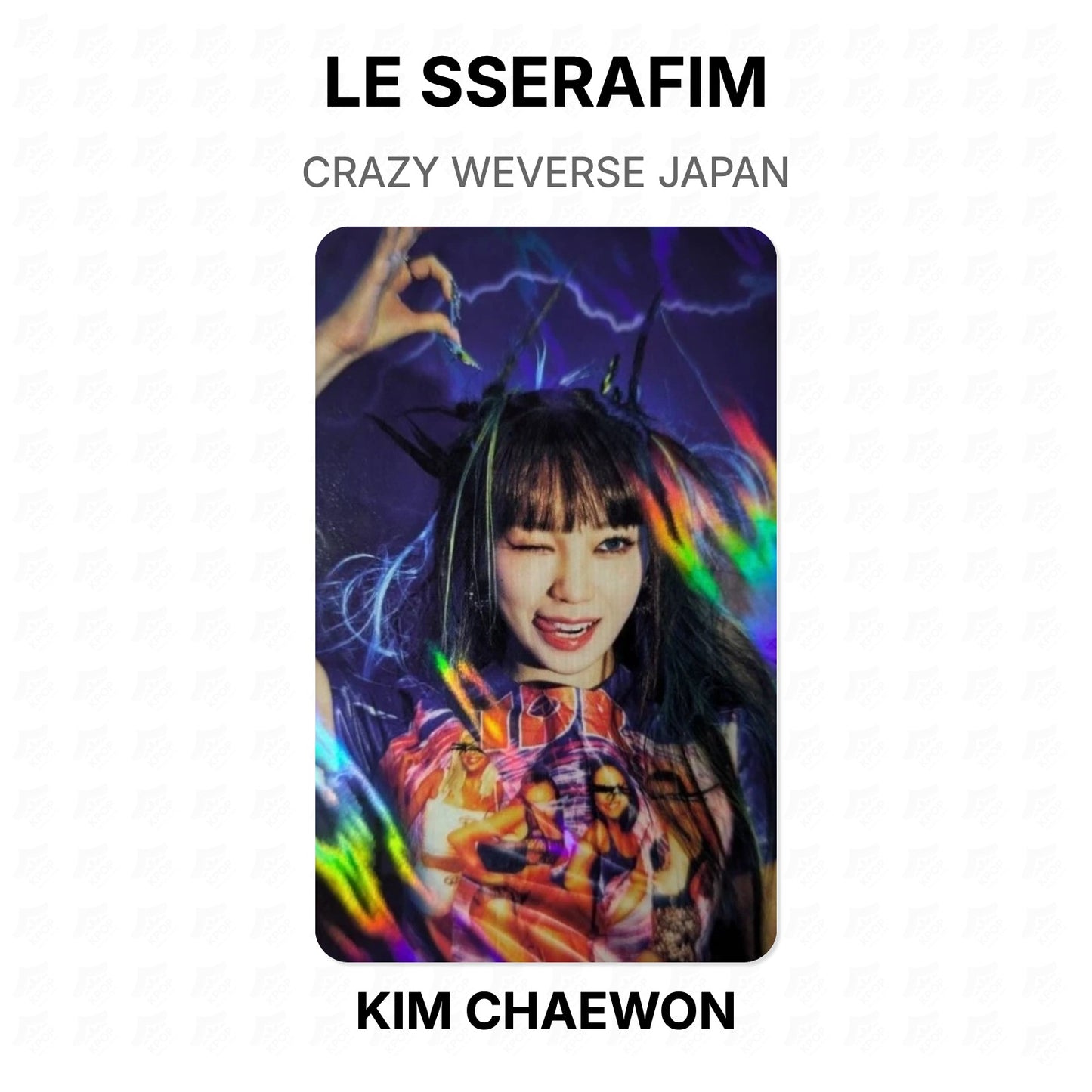 LE SSERAFIM CRAZY WEVERSE JAPAN Official Photocard