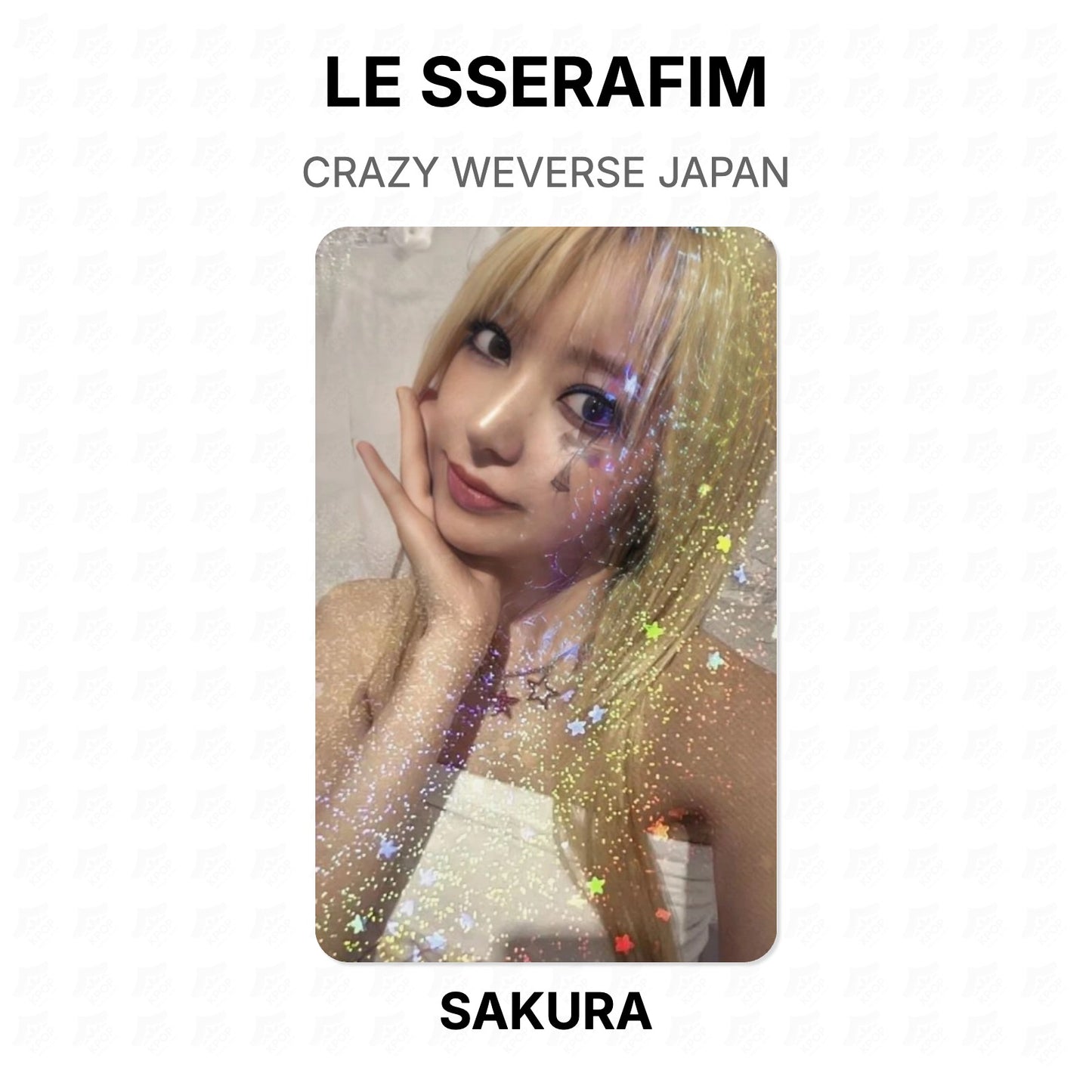 LE SSERAFIM CRAZY WEVERSE JAPAN Official Photocard