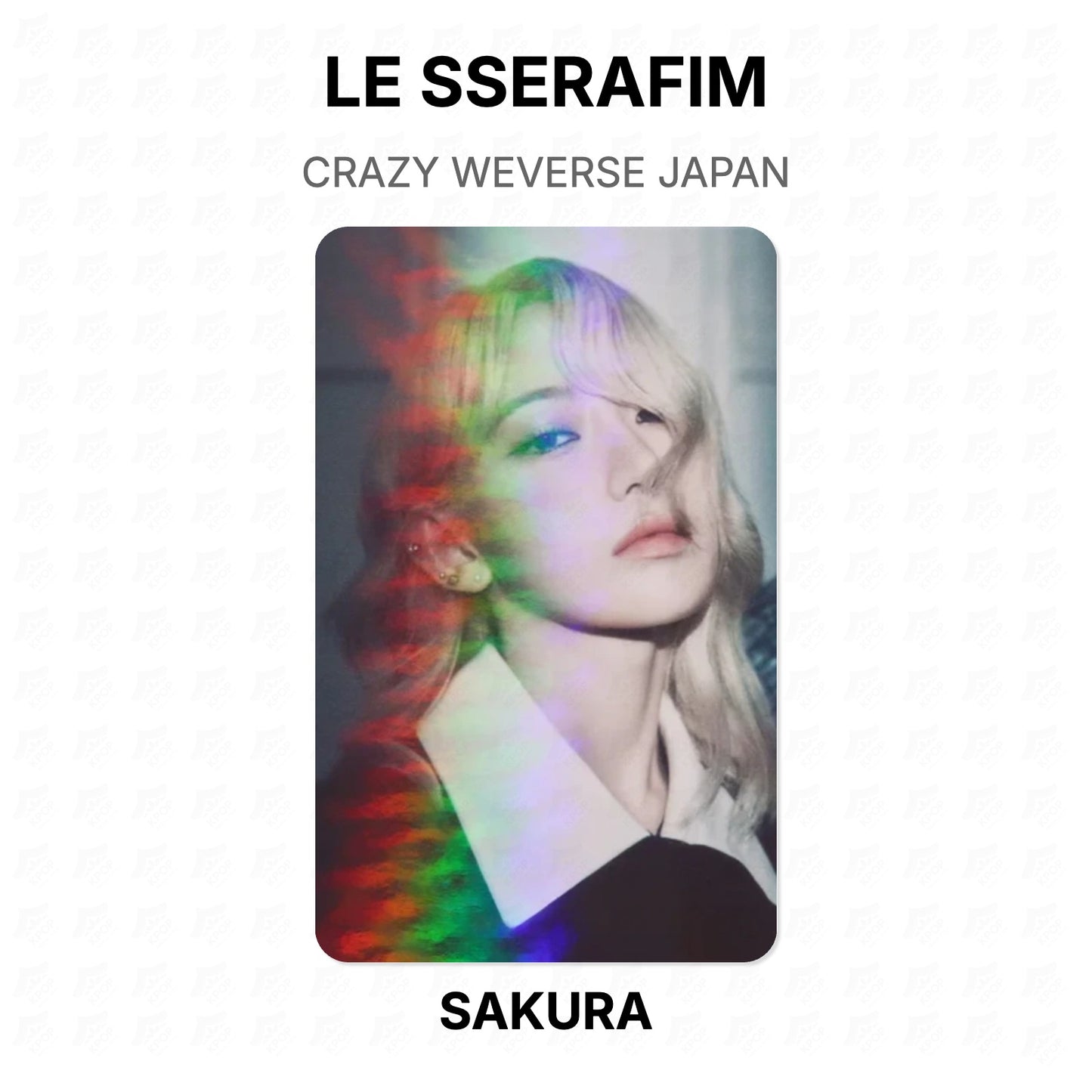 LE SSERAFIM CRAZY WEVERSE JAPAN Official Photocard
