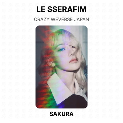 LE SSERAFIM CRAZY WEVERSE JAPAN Official Photocard