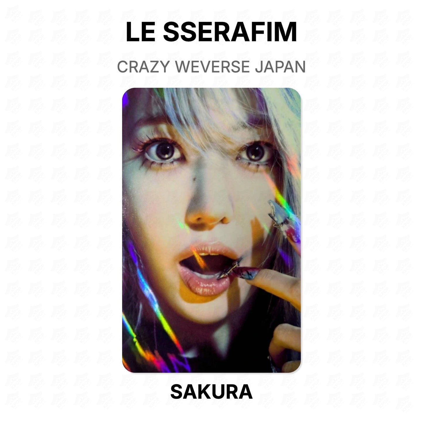 LE SSERAFIM CRAZY WEVERSE JAPAN Official Photocard