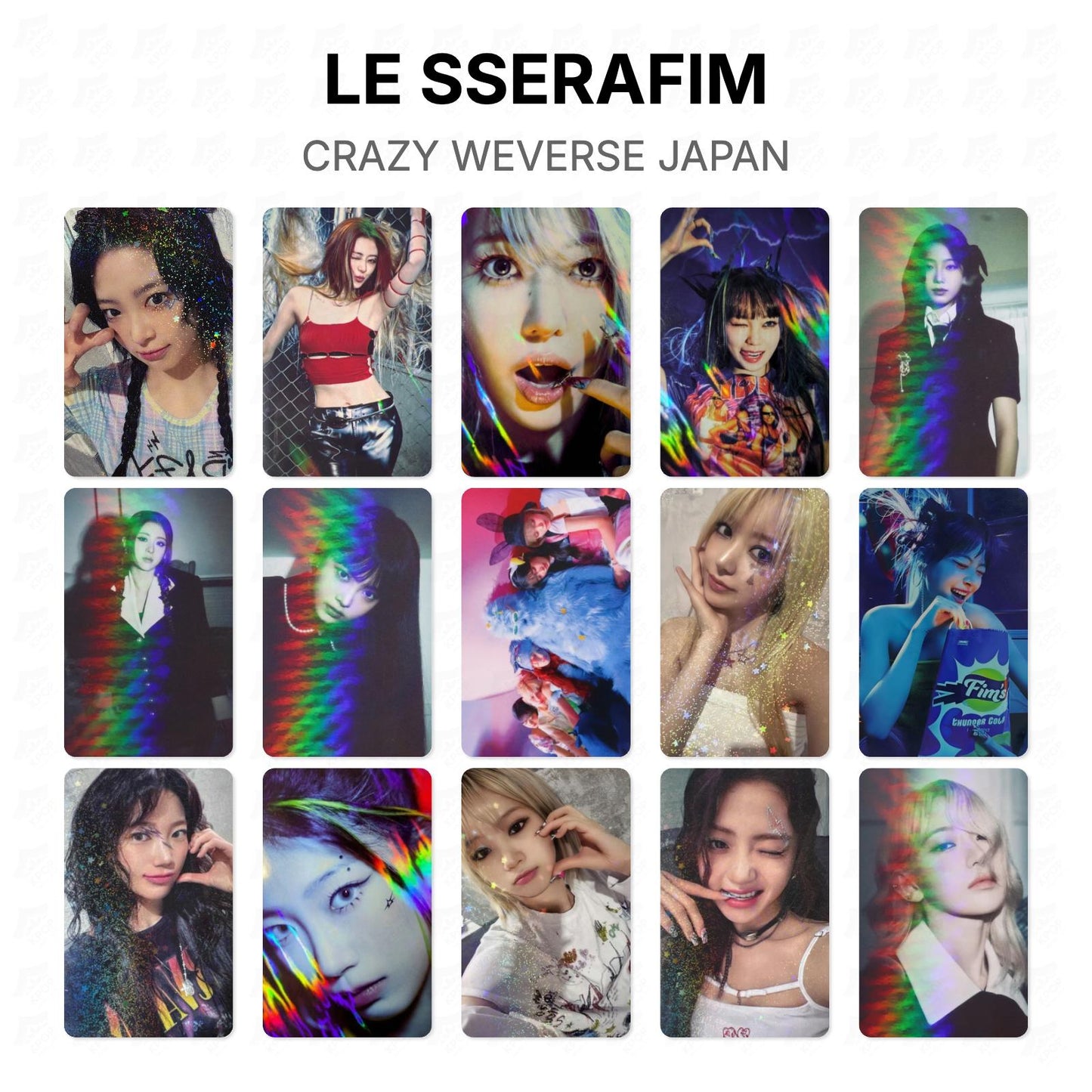 LE SSERAFIM CRAZY WEVERSE JAPAN Official Photocard