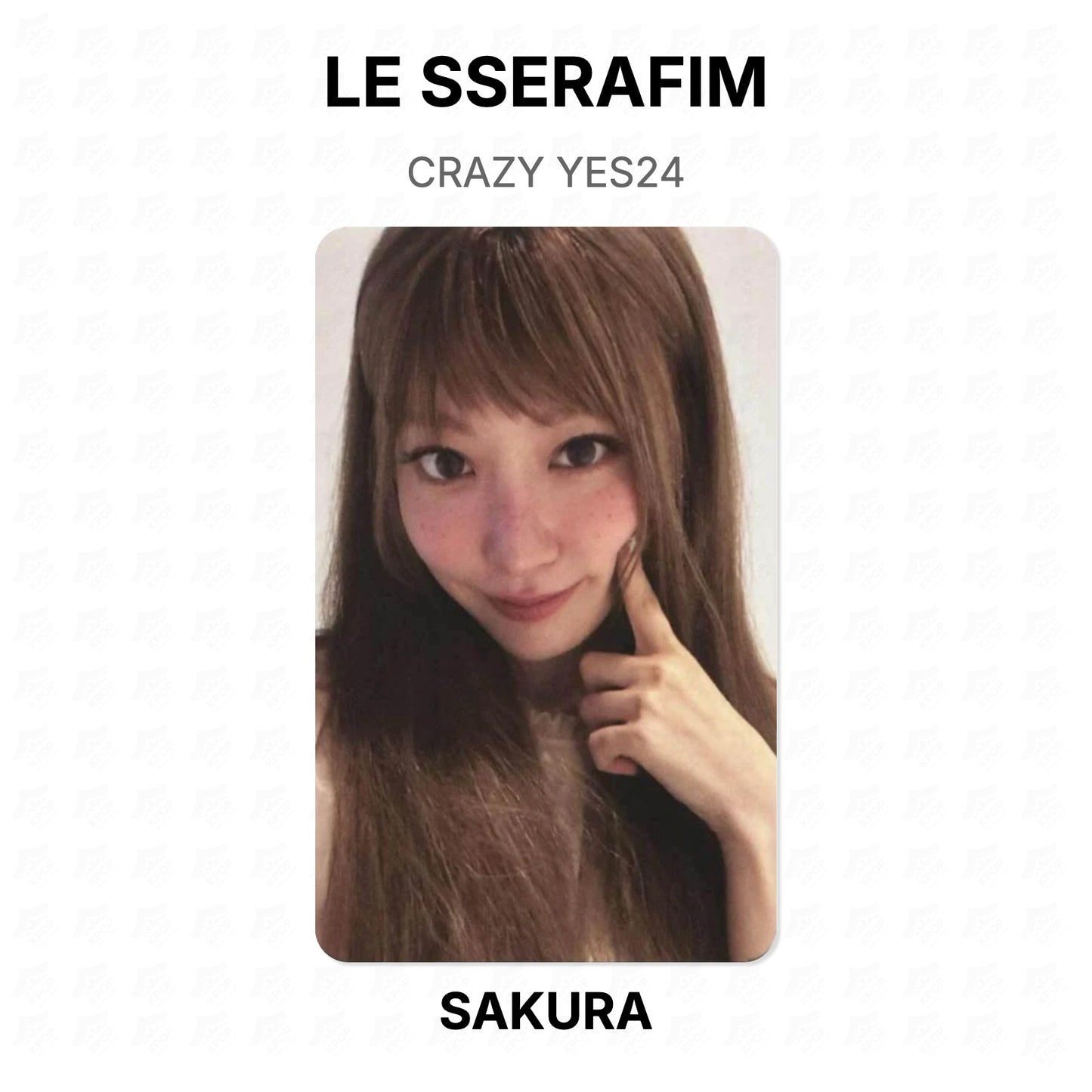 LE SSERAFIM CRAZY YES24 Official Photocard