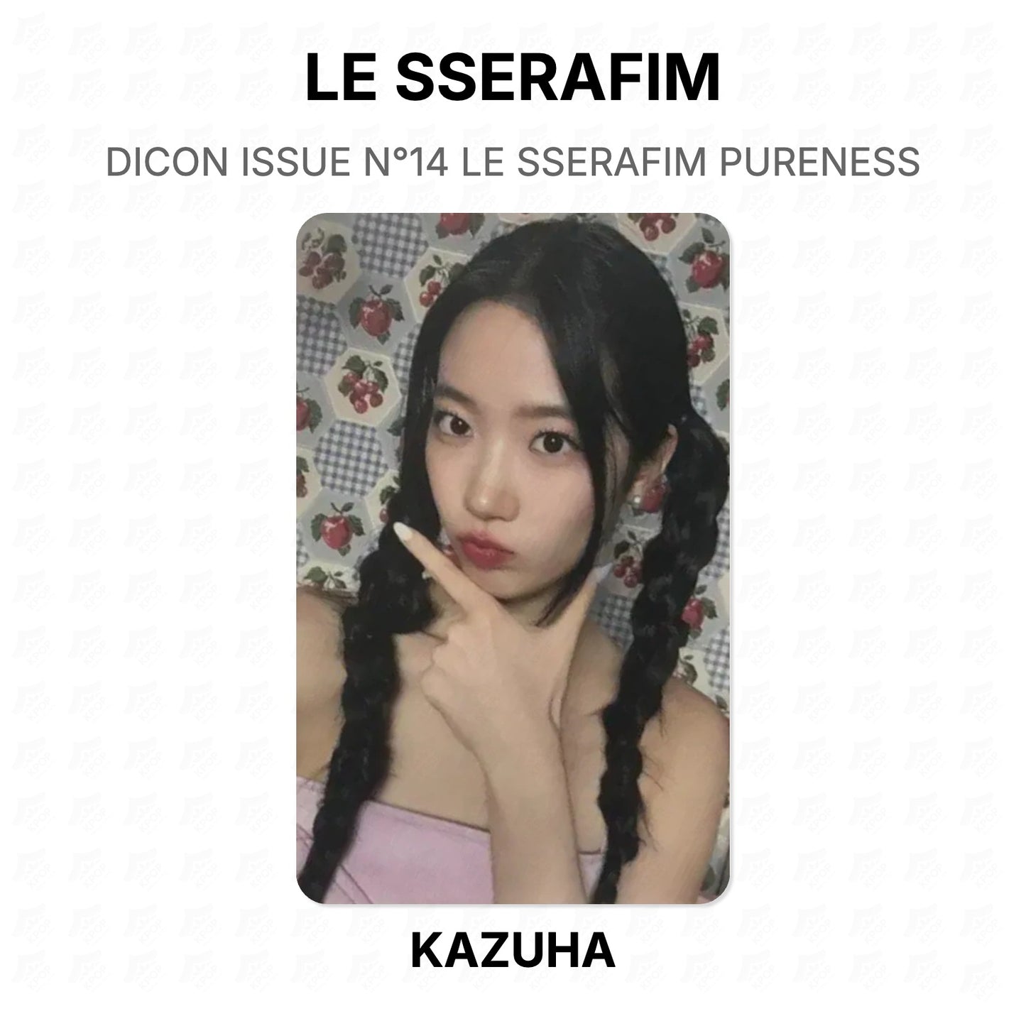 LE SSERAFIM DICON ISSUE N°14 LE SSERAFIM PURENESS Official Photocard