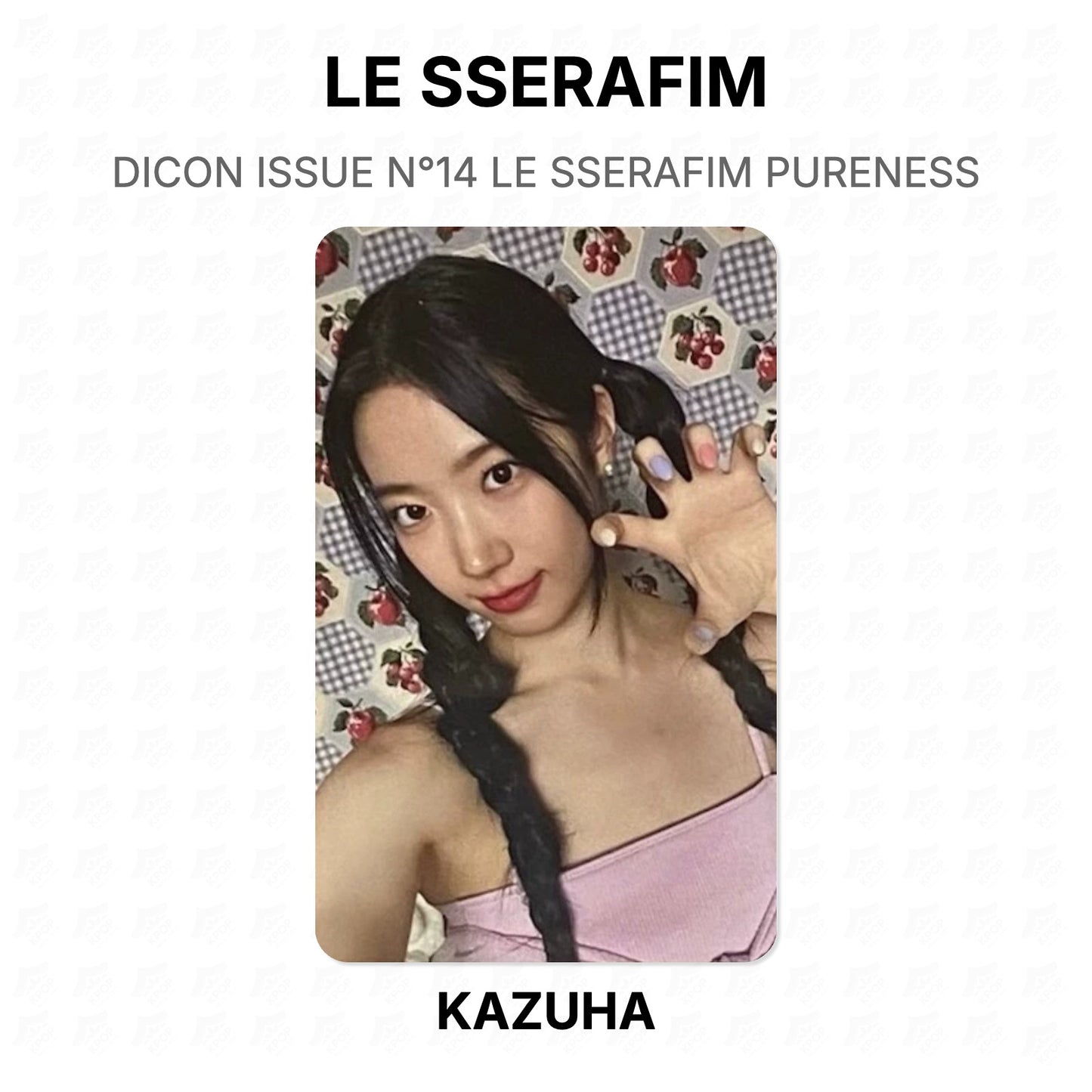 LE SSERAFIM DICON ISSUE N°14 LE SSERAFIM PURENESS Official Photocard