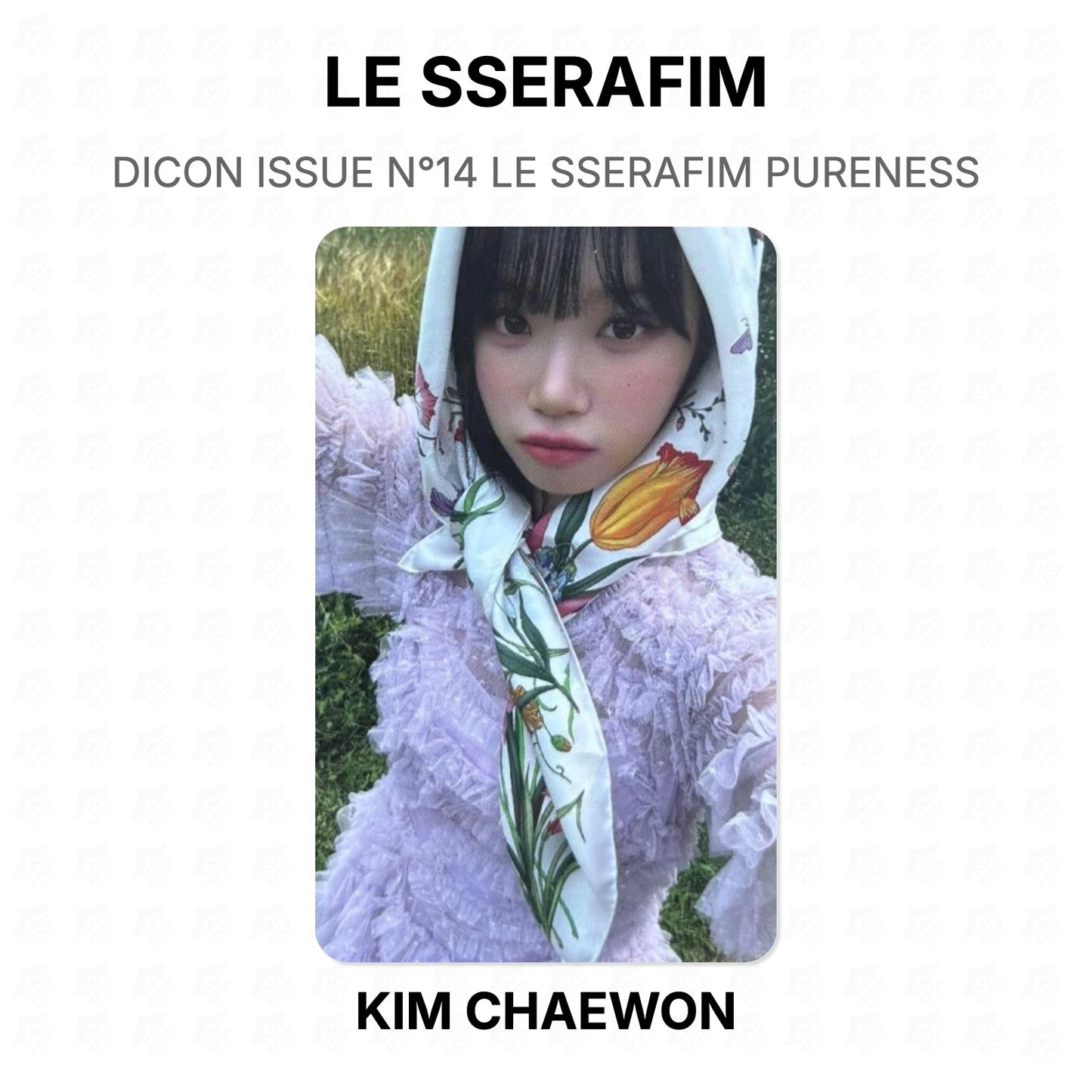 LE SSERAFIM DICON ISSUE N°14 LE SSERAFIM PURENESS Official Photocard