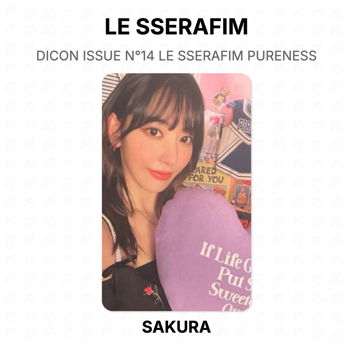 LE SSERAFIM DICON ISSUE N°14 LE SSERAFIM PURENESS Official Photocard